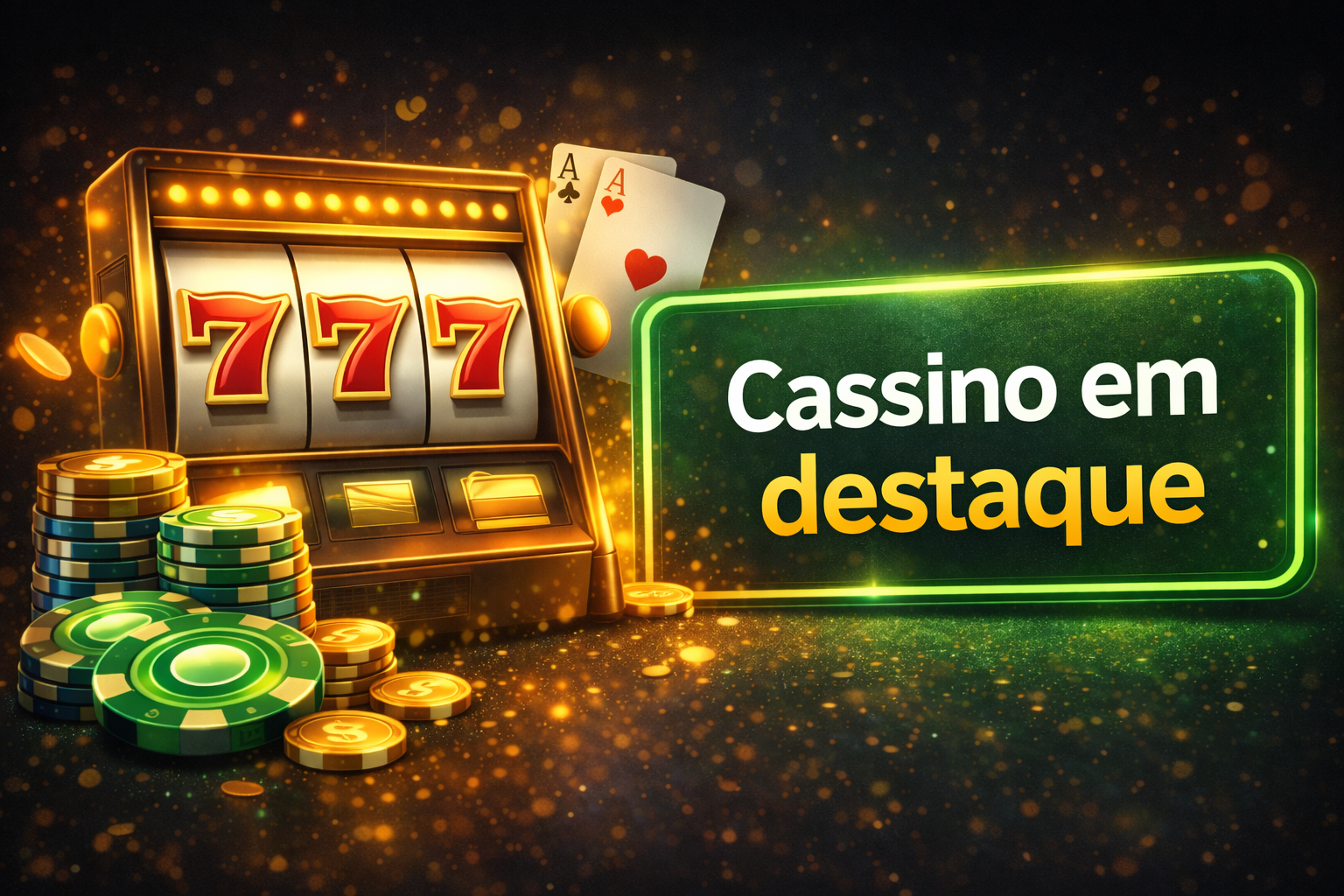 imagem de portal com áreas de cassino